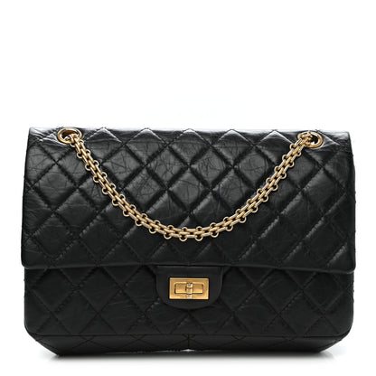 Chanel Aged Calfskin Quilted 2.55 Reissue 226 Flap Black 1 of 14