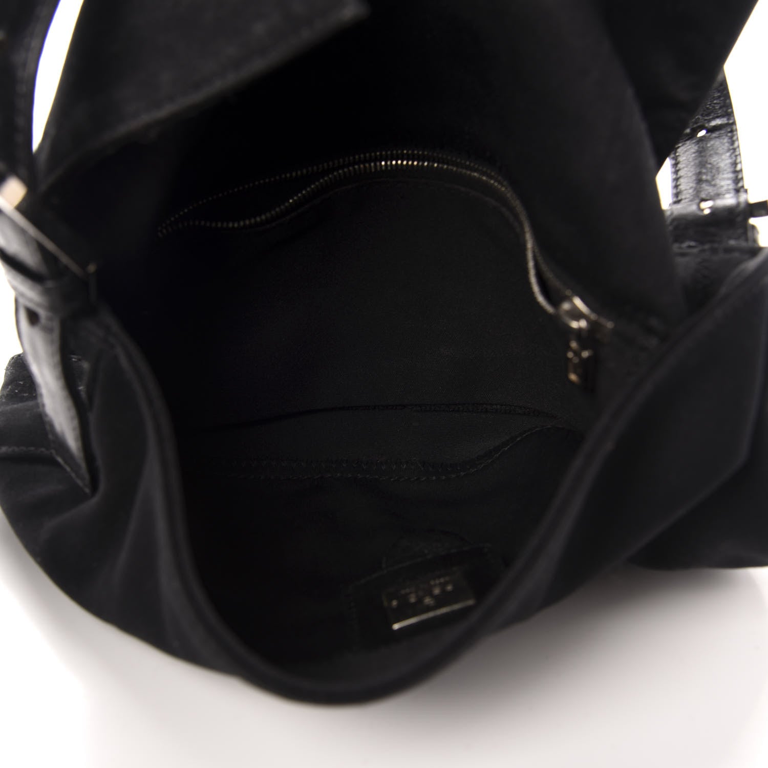 Fendi Nylon Baguette Bag Black 5 of 9