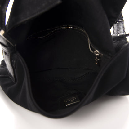 Fendi Nylon Baguette Bag Black 5 of 9
