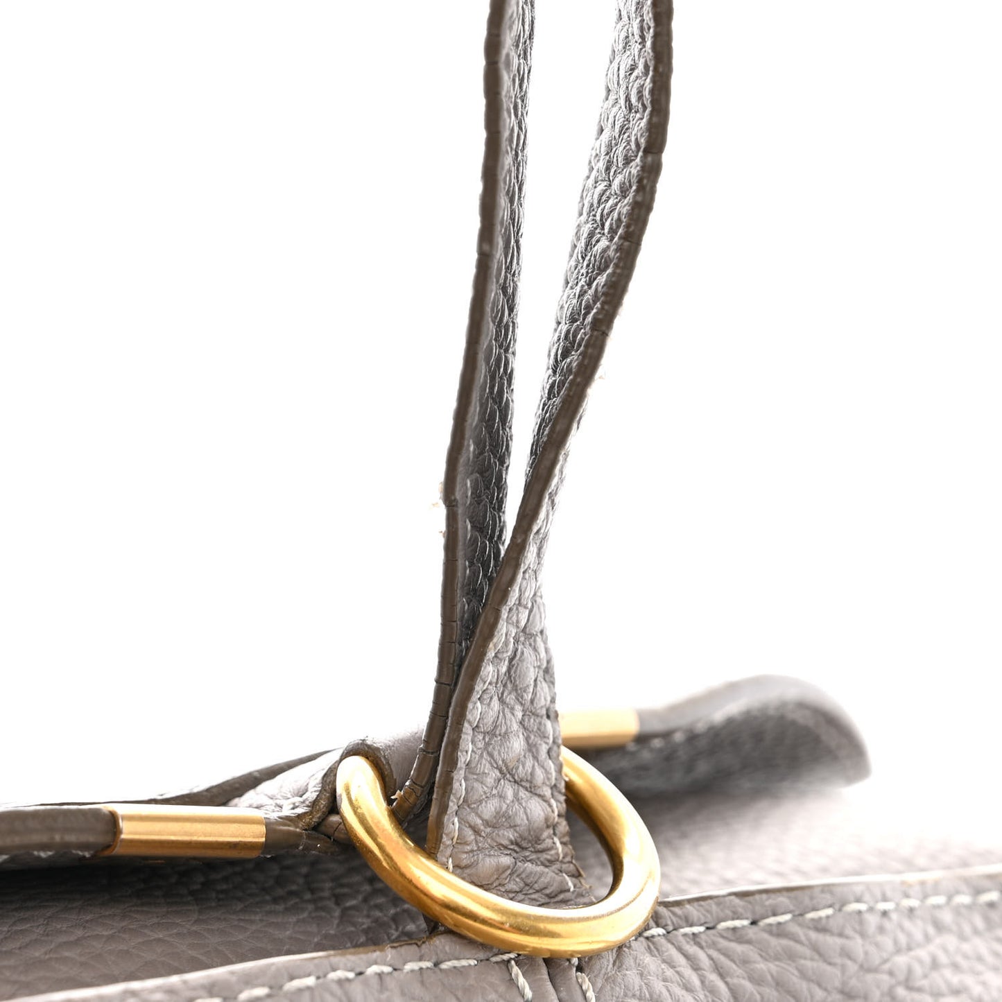 Calfskin Medium Marcie Round Crossbody Bag Cashmere Grey