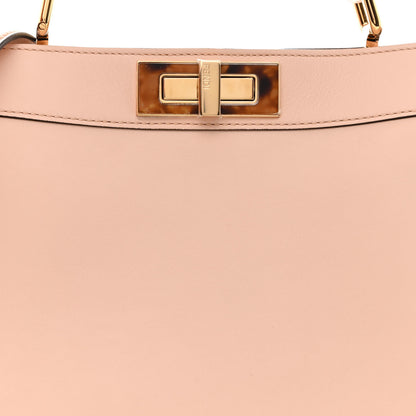 Fendi Vitello Seta Shiny Nappa Plexiglass Medium Peekaboo I SEE U Satchel Light Rose 10 of 12