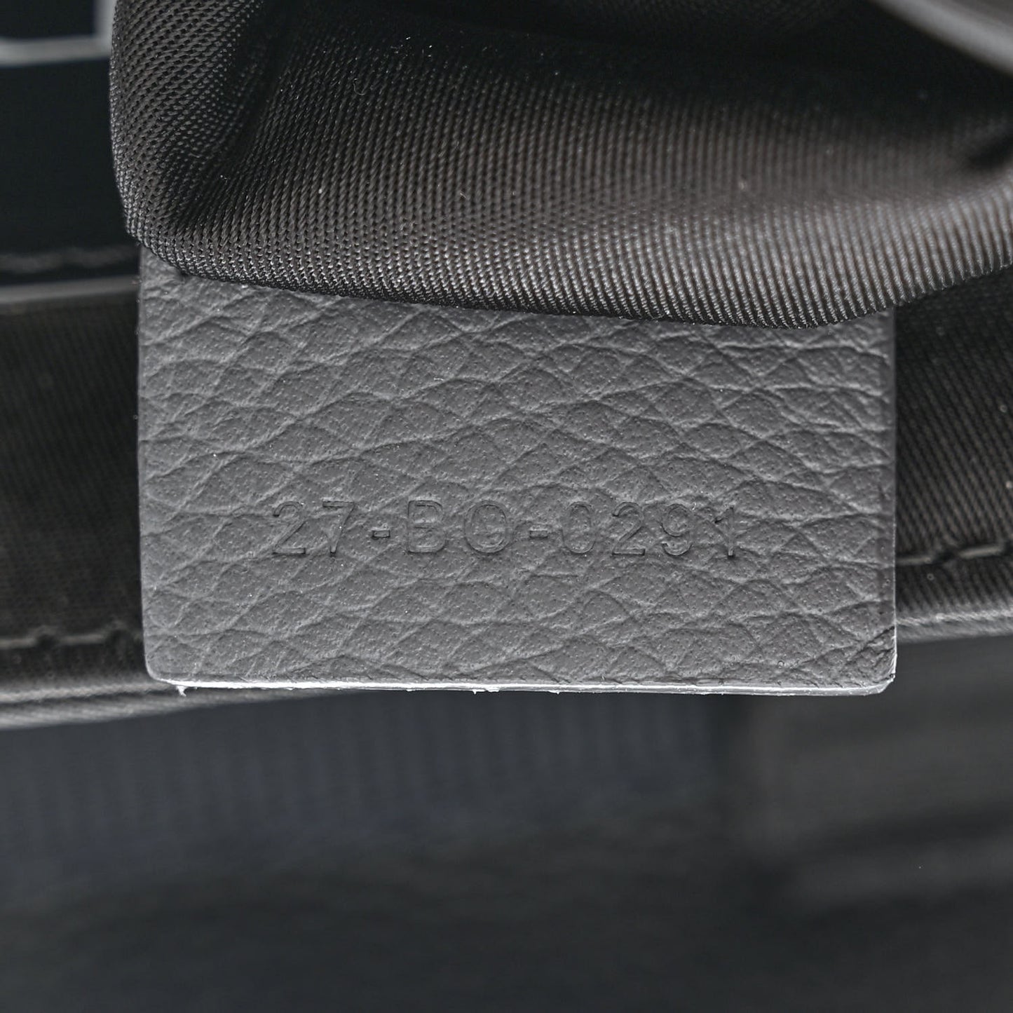X SACAI Grained Calfskin Technical Fabric Mens Saddle Bag Black