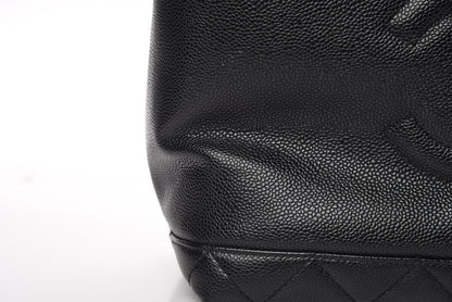 Chanel Soft Caviar CC Medium Top Handle Tote Black 8 of 14