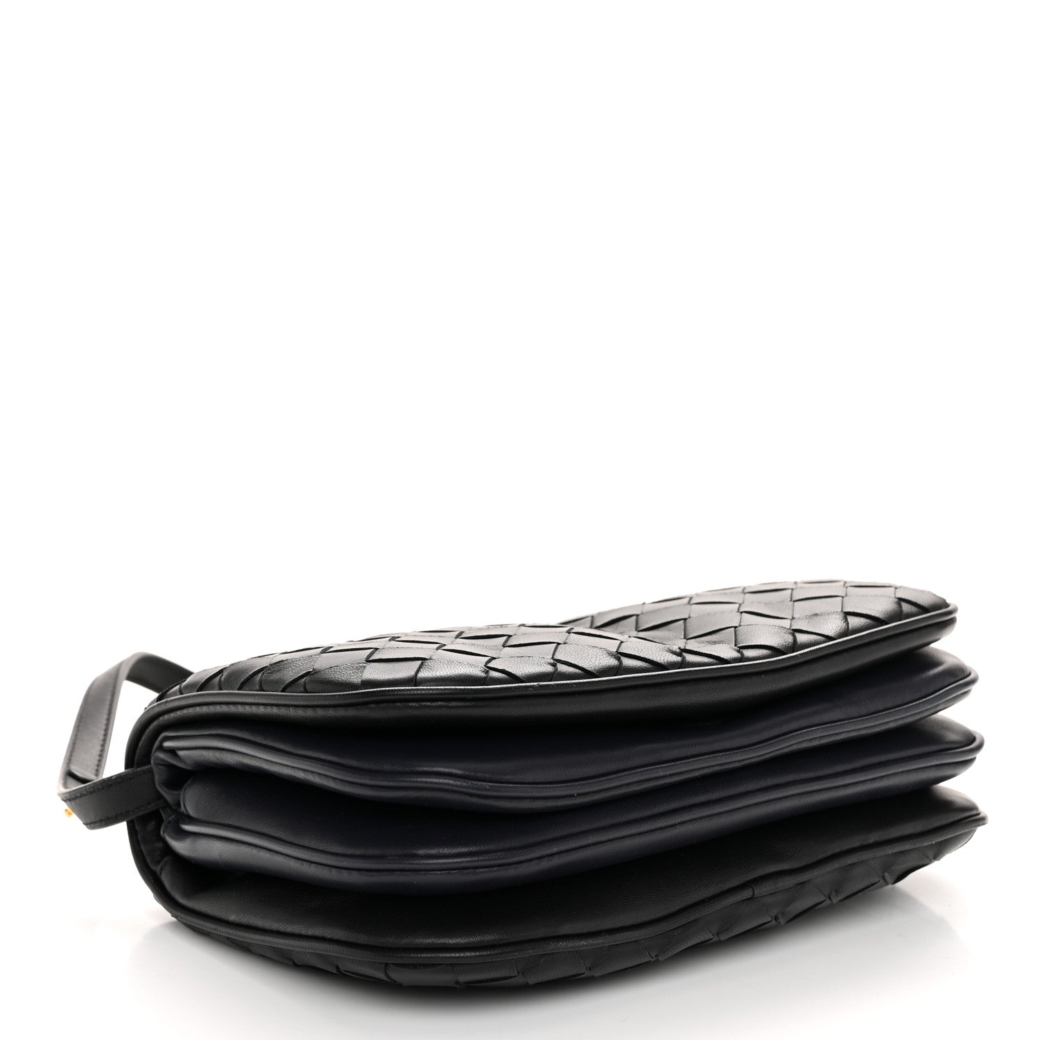 Bottega Veneta Nappa Intrecciato Puff Pouch On Strap Black Space 4 of 10