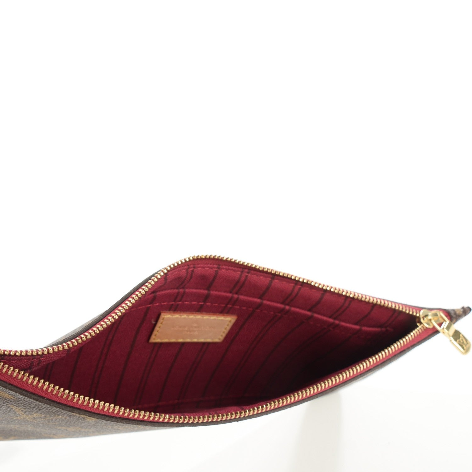 Louis Vuitton Monogram Neverfull MM GM Pochette Fuchsia 7 of 16