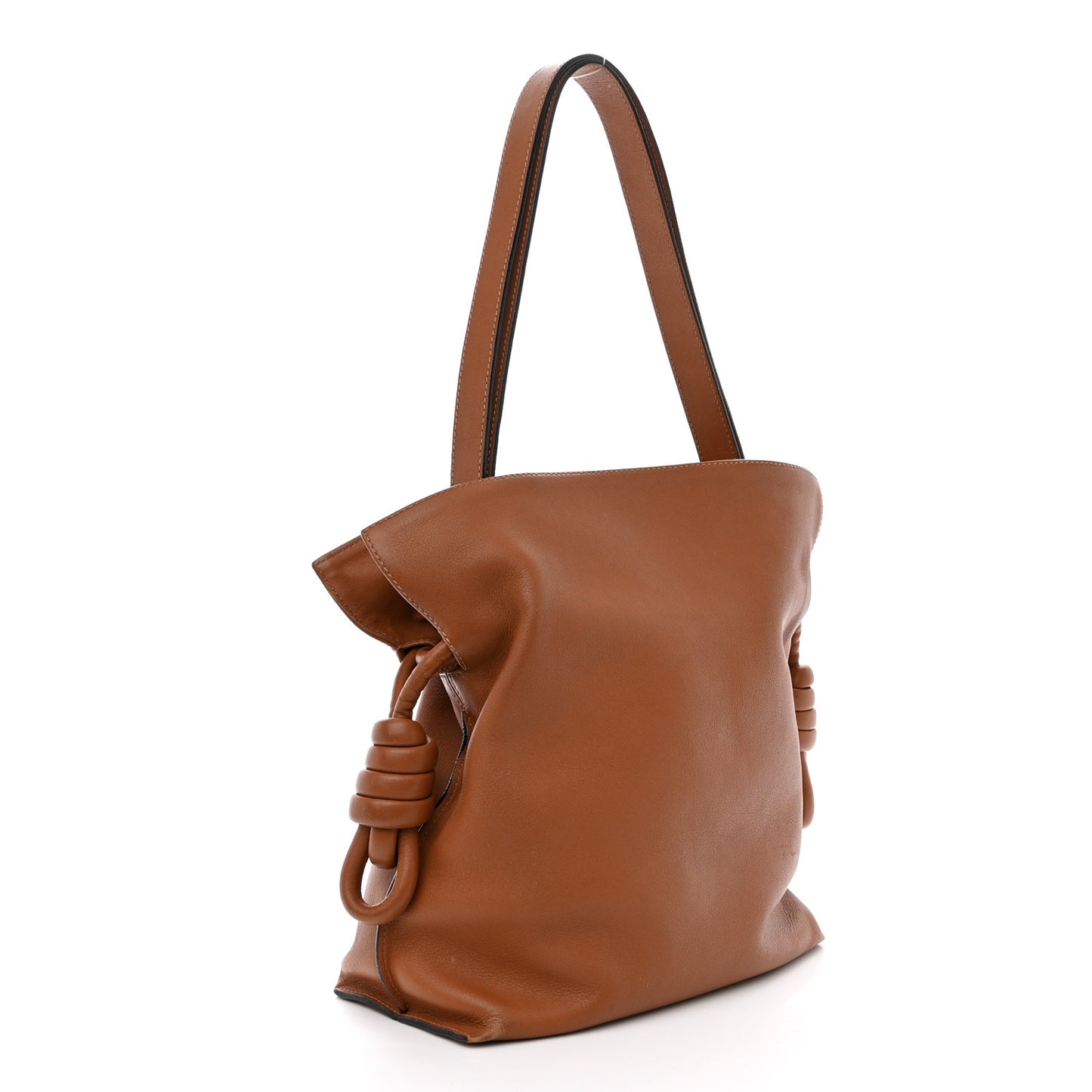 Nappa Medium Flamenco Knot Bag Tan