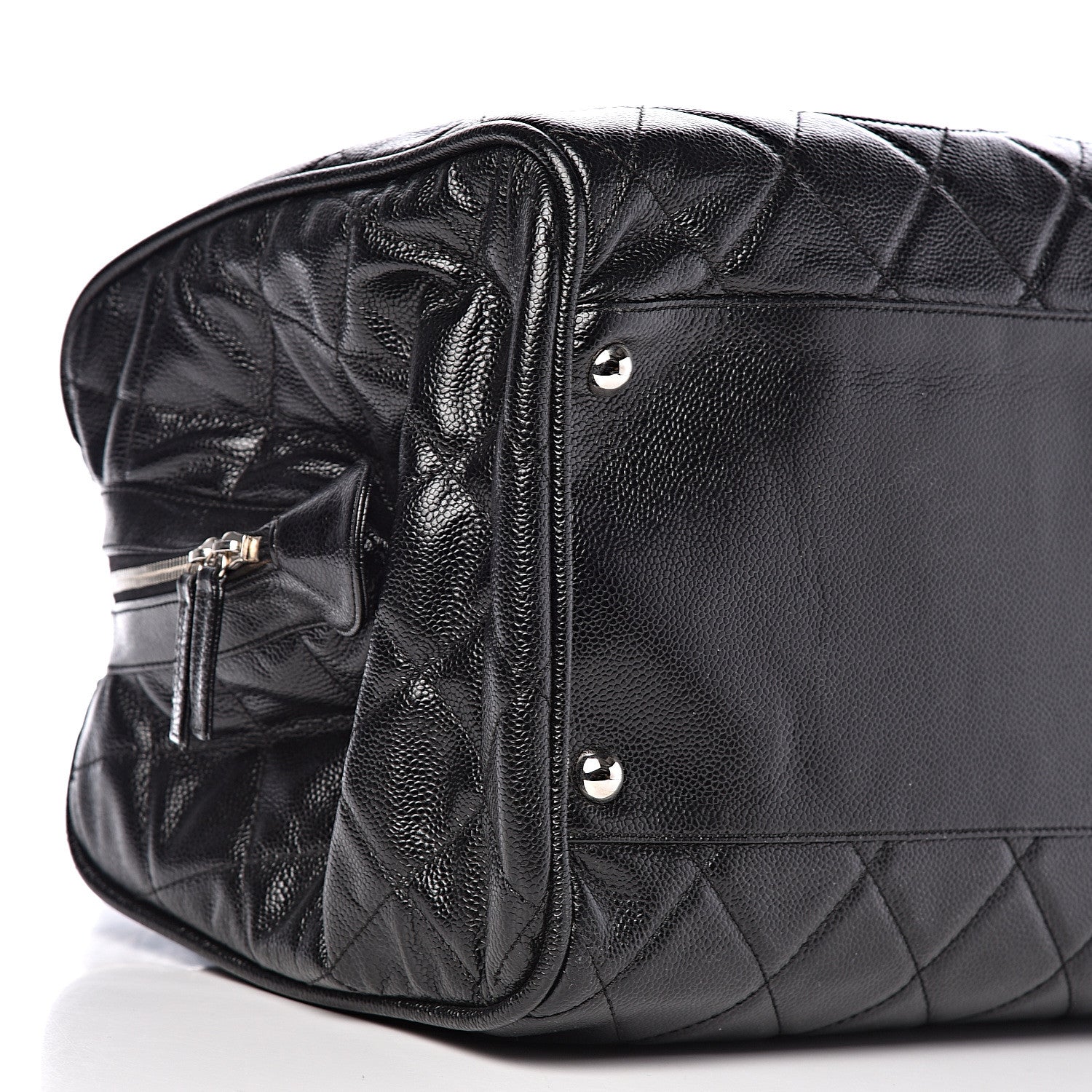 Chanel Caviar Quilted Large CC Timeless Bowler Black 11 of 12