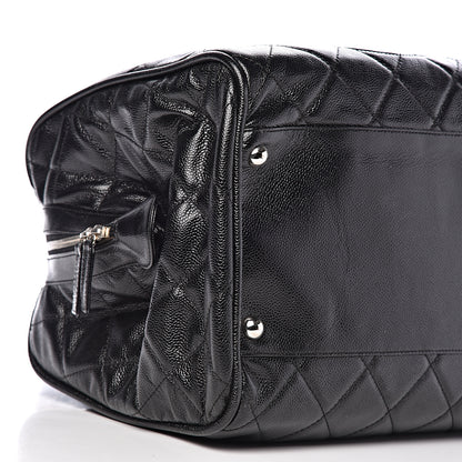 Chanel Caviar Quilted Large CC Timeless Bowler Black 11 of 12