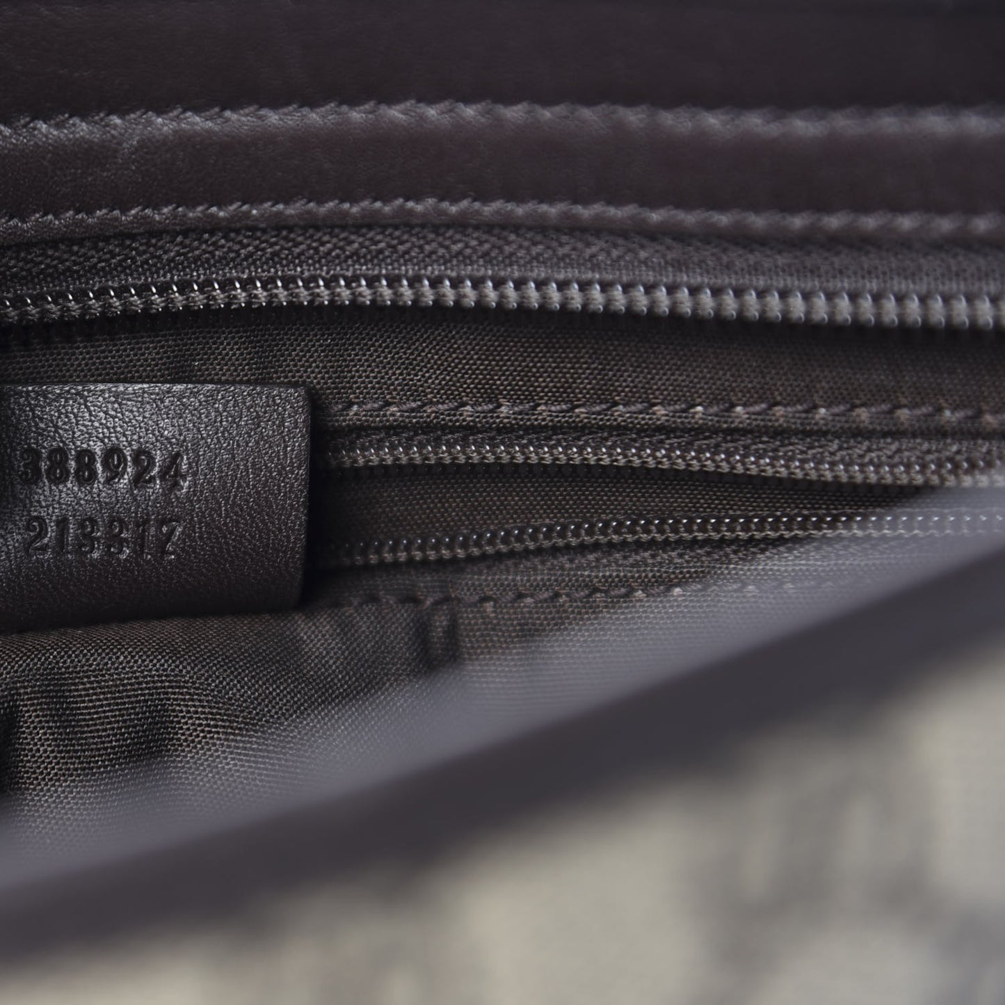 GG Plus Monogram Medium Flat Messenger Bag Dark Brown