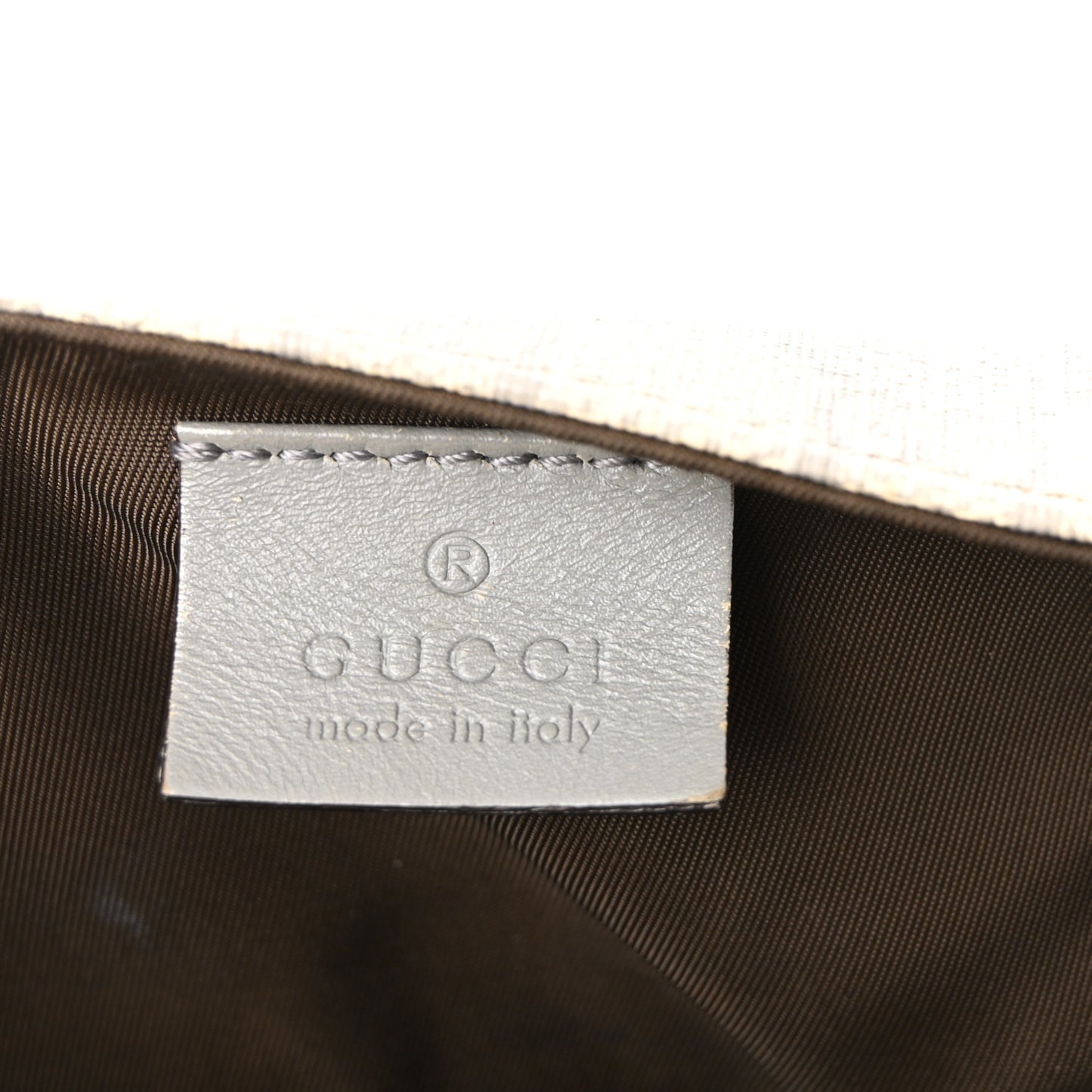GG Supreme Monogram Messenger Diaper Bag Ecru Grigio