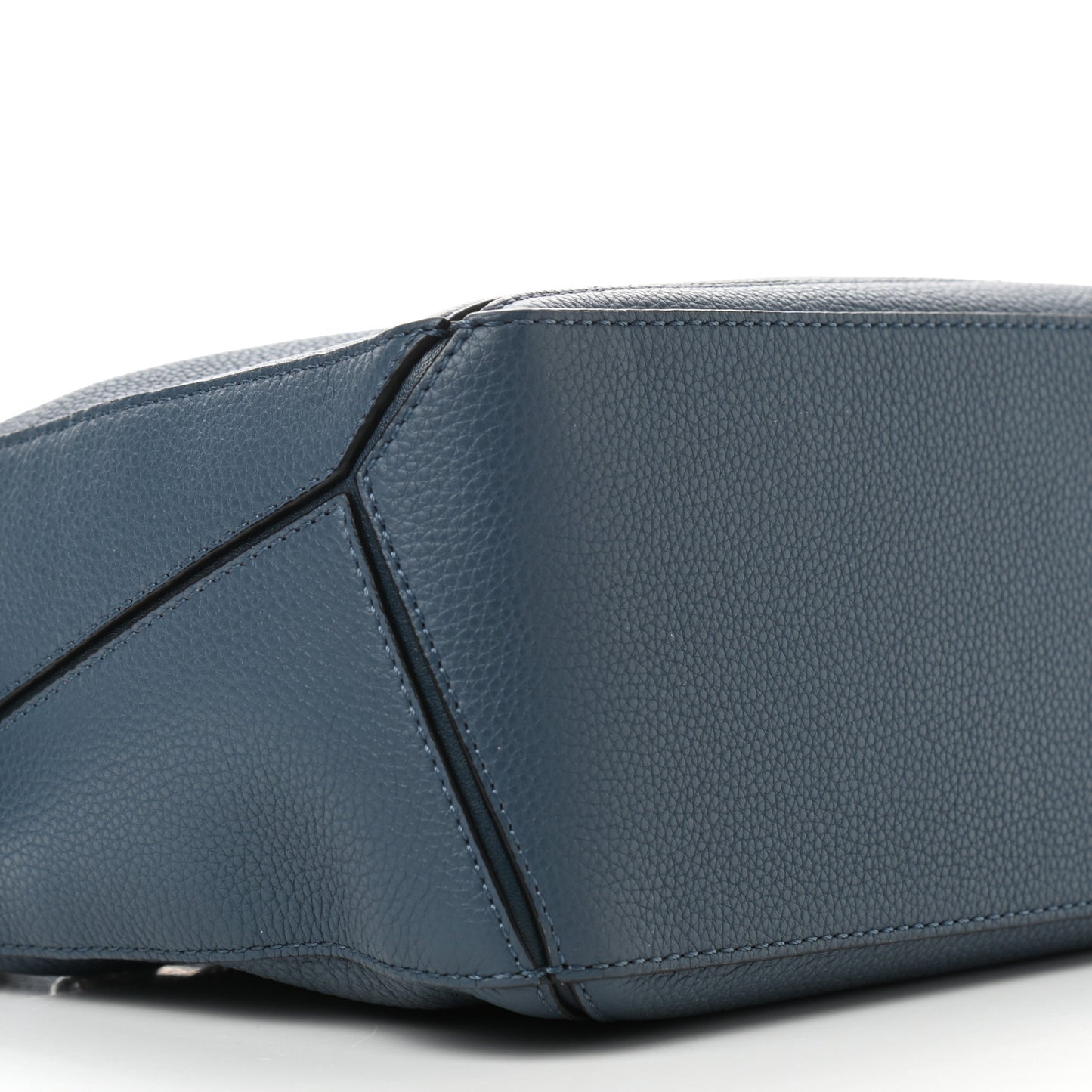 Grained Calfskin Small Puzzle Shoulder Bag Dark Blue