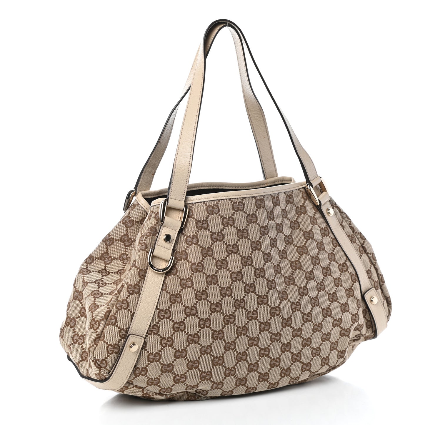 Monogram Medium Abbey Shoulder Bag Off White