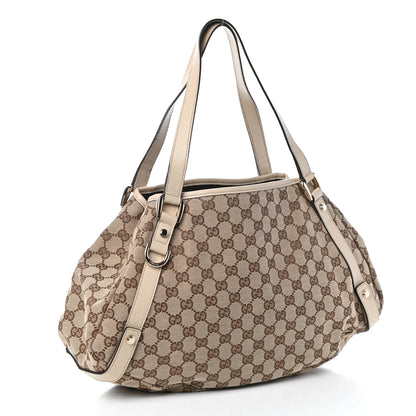 Gucci Monogram Medium Abbey Shoulder Bag Off White 3 of 9