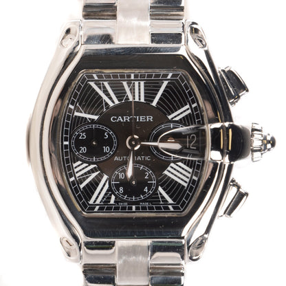 Cartier Stainless Steel 42mm Roadster Chronograph Automatic Watch Black 1 of 10