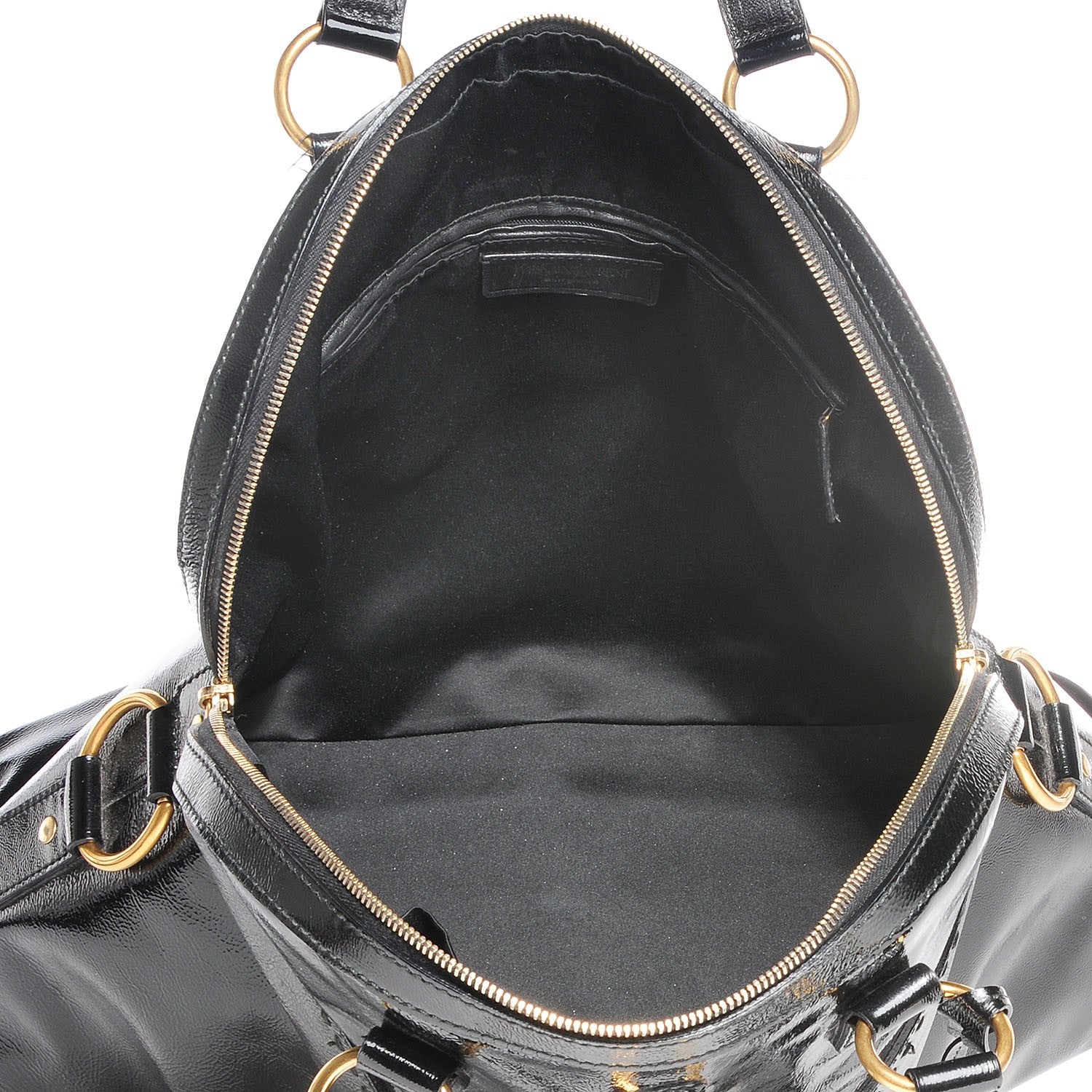 Saint Laurent Patent Oversized Muse Black 7 of 7