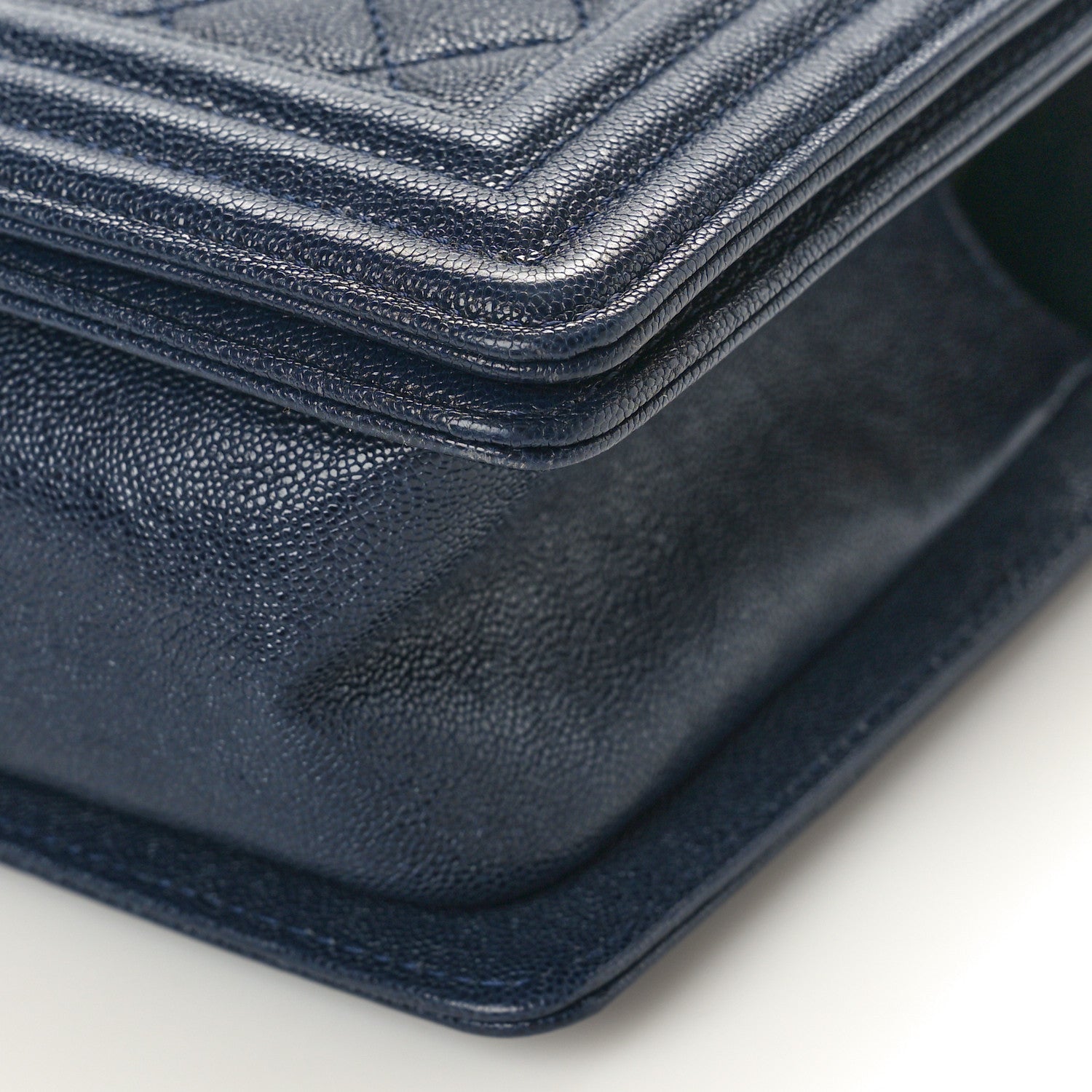 Chanel Caviar Quilted Medium Boy Flap Navy 10 of 10