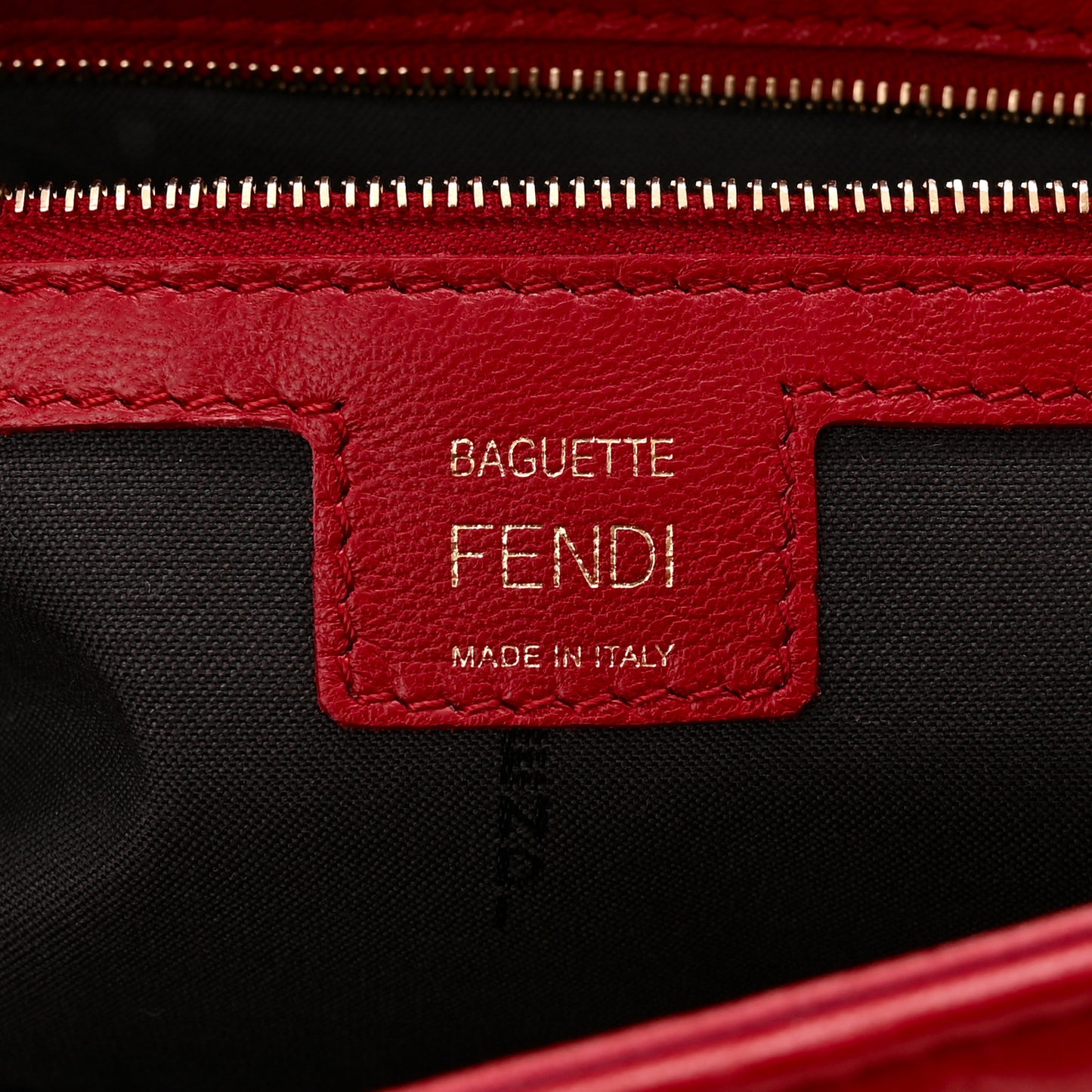 Nappa FF 1974 Embossed Baguette Fragola