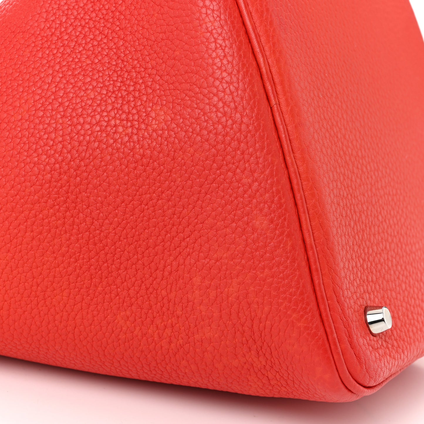 Taurillon Clemence Picotin Lock 22 MM Rouge Pivoine