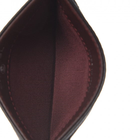 Lambskin Quilted Card Holder Black