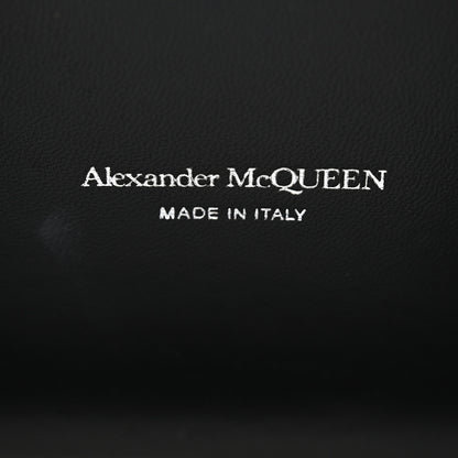 Alexander McQueen Calfskin Studded Skull Four Ring Knuckle Clutch Black 6 of 7