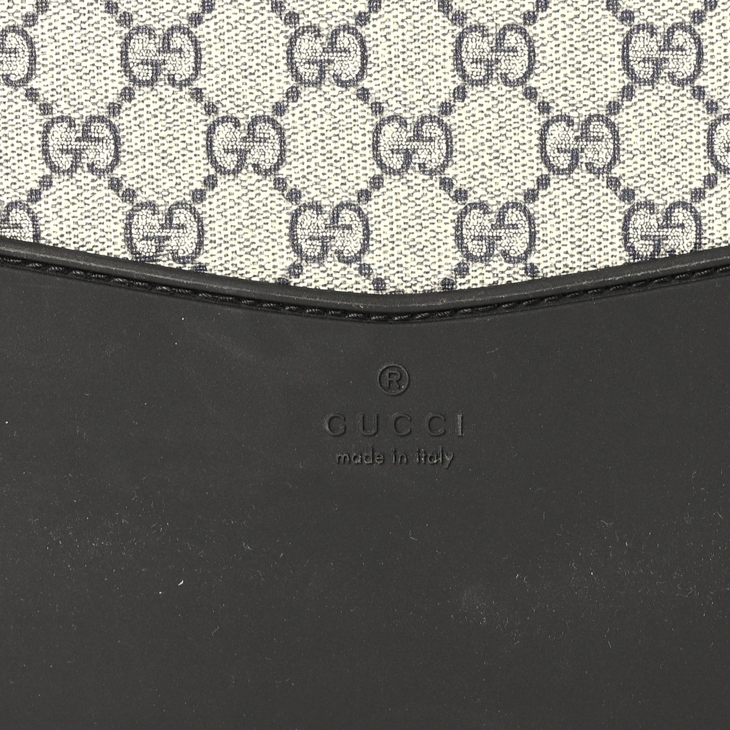 Gucci GG Supreme Monogram Textured Dollar Calfskin Web Small Savoy Cabin Trolley Beige Blue 5 of 9