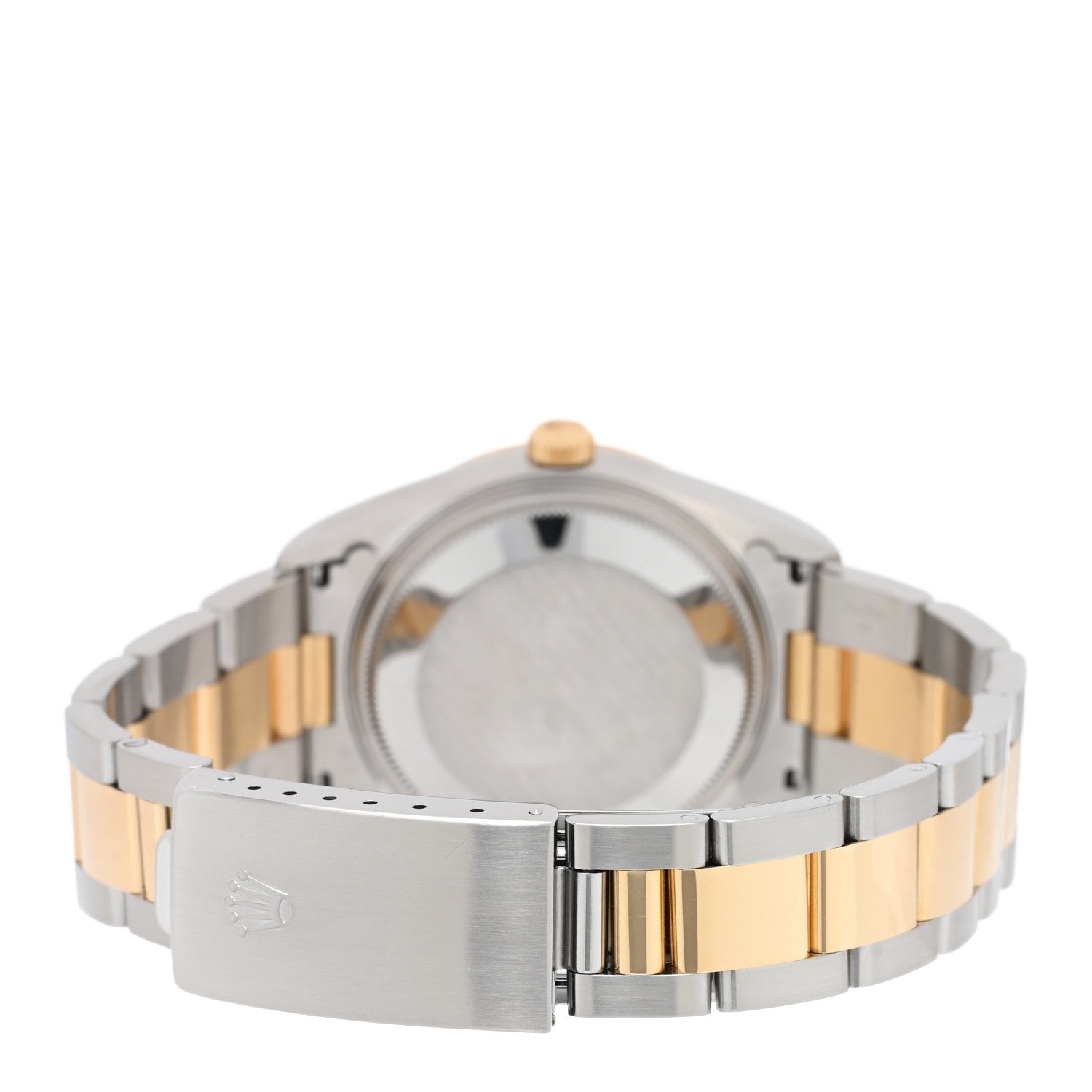 Rolex Stainless Steel 18K Yellow Gold 36mm Oyster Perpetual Datejust Watch White 15203 3 of 4