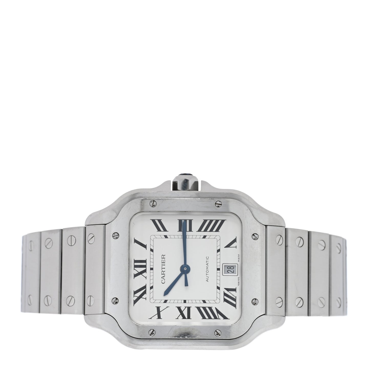 Stainless Steel 39.8mm Santos De Cartier Automatic Watch