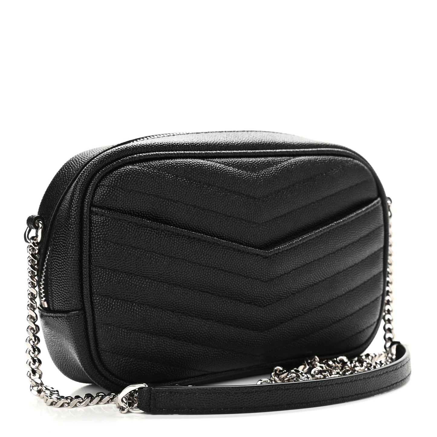 Grain De Poudre Matelasse Monogram Mini Lou Camera Bag Black