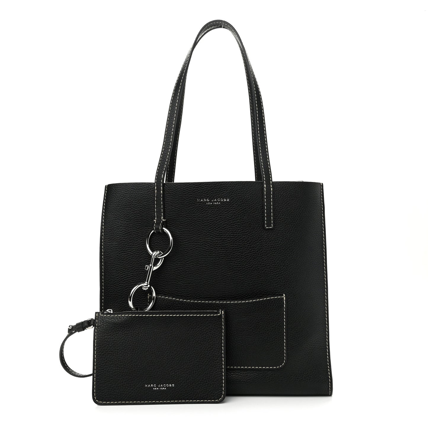 Grained Calfskin Bold Grind Tote Black