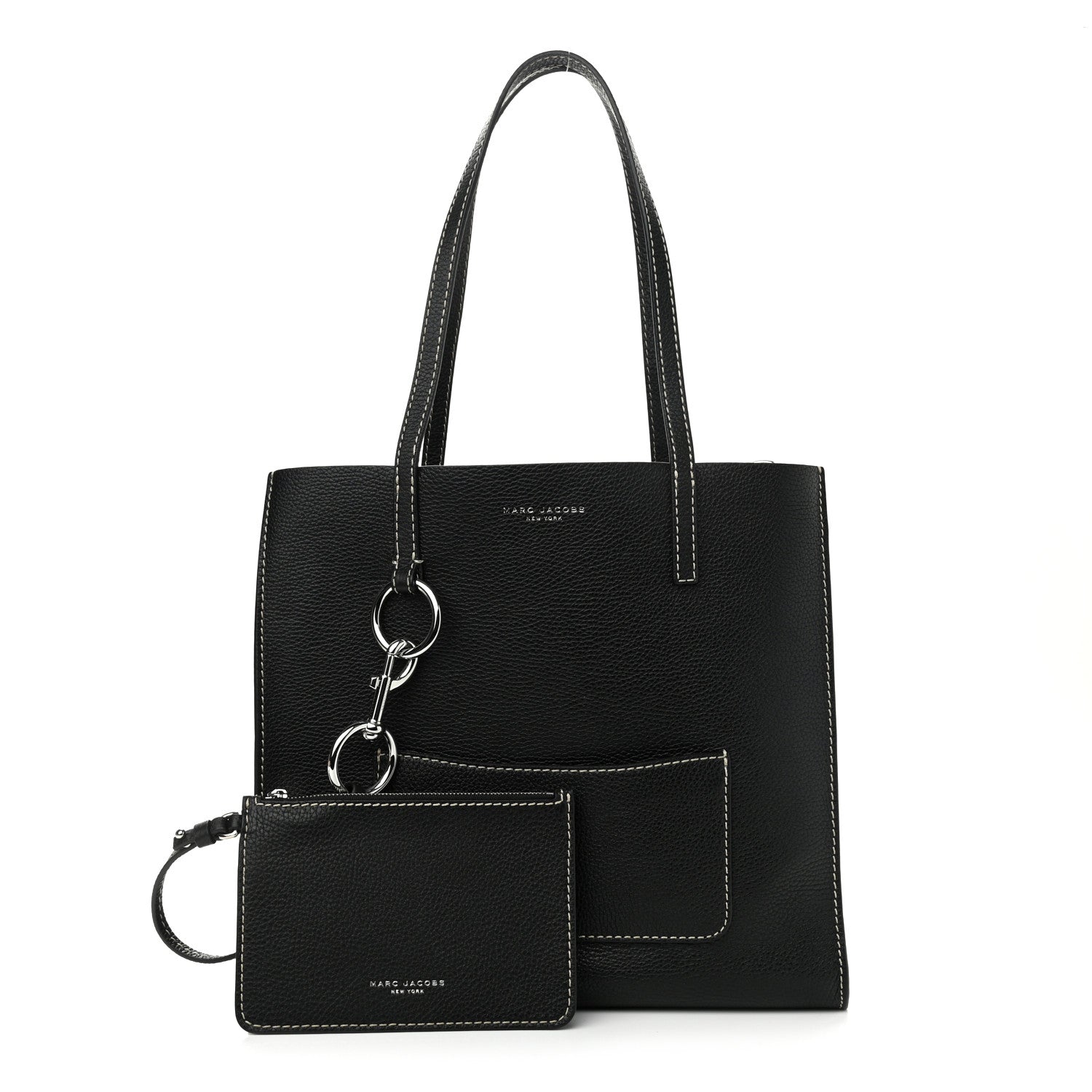 Marc Jacobs Grained Calfskin Bold Grind Tote Black 1 of 12