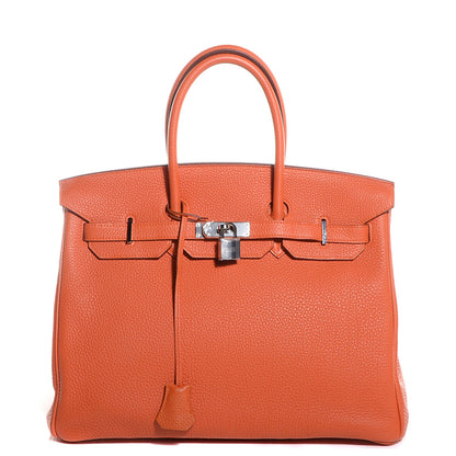 Hermes Togo Birkin 35 Orange 1 of 24