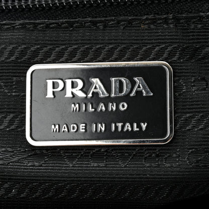 Prada Tessuto Nylon Calfskin Shoulder Bag Black 5 of 9