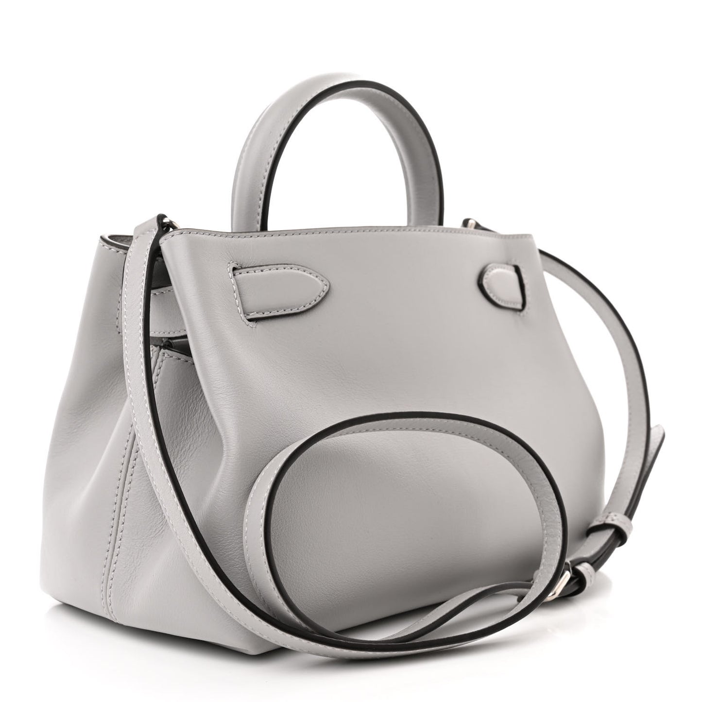 Silky Calfskin Medium Islington Pale Grey