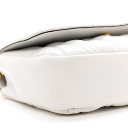 Versace Nappa Quilted Virtus Evening Bag White 8 of 9