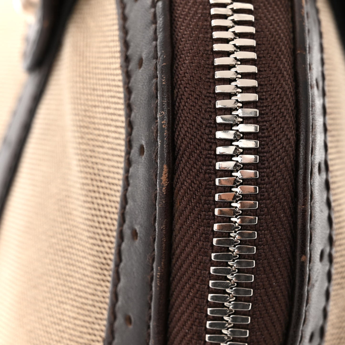 Canvas Web GG Reins Shoulder Bag Brown
