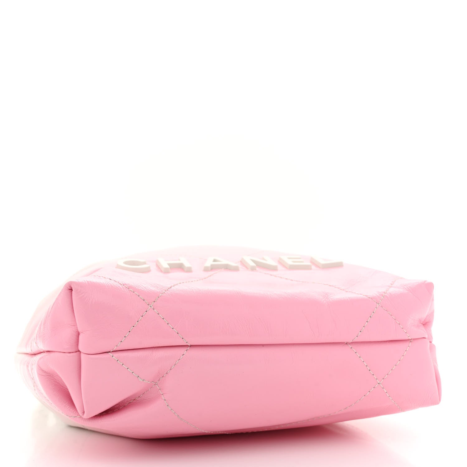Chanel Patent Gradient Calfskin Quilted Mini Chanel 22 White Light Pink 4 of 12
