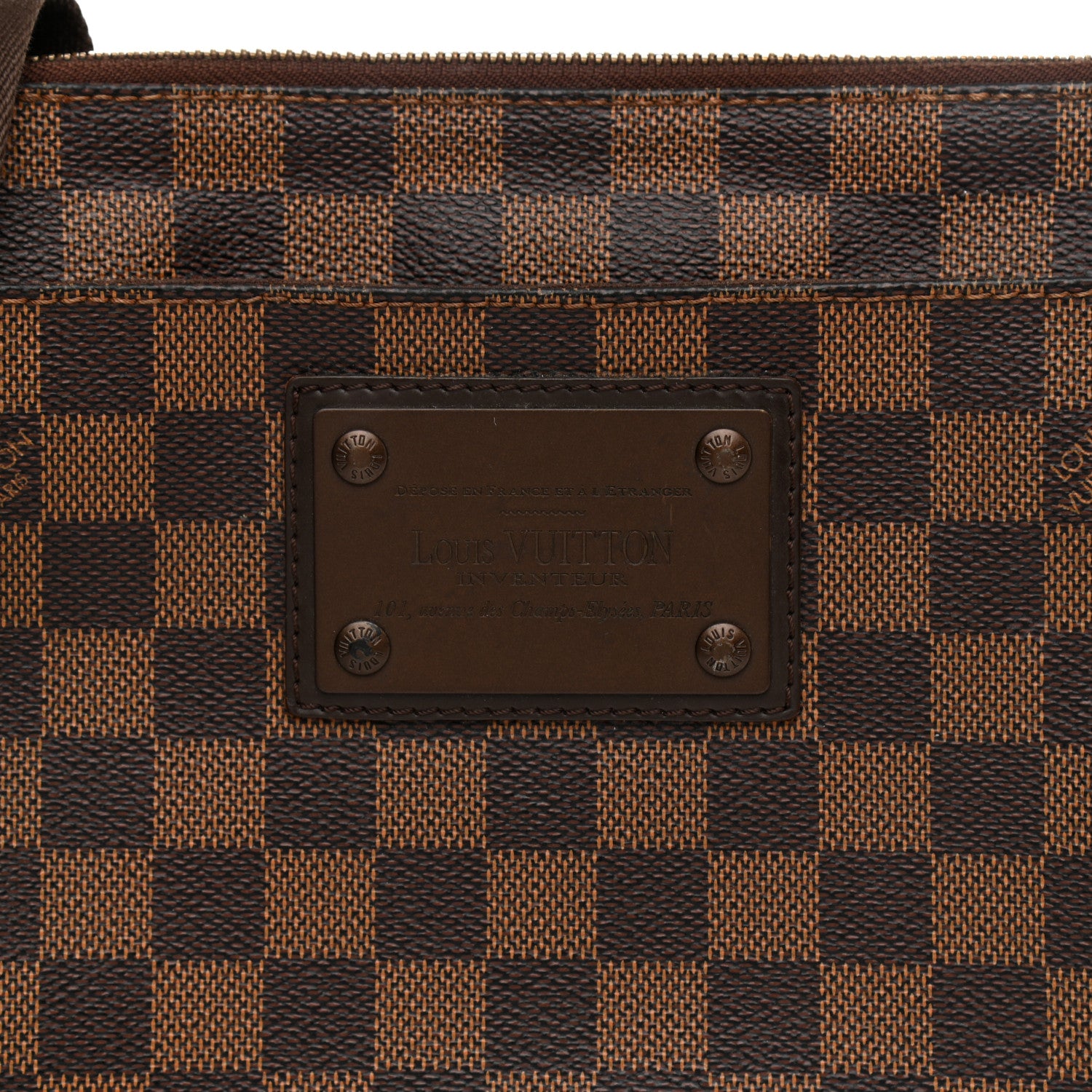 Louis Vuitton Damier Ebene Brooklyn Flat Pochette 8 of 12