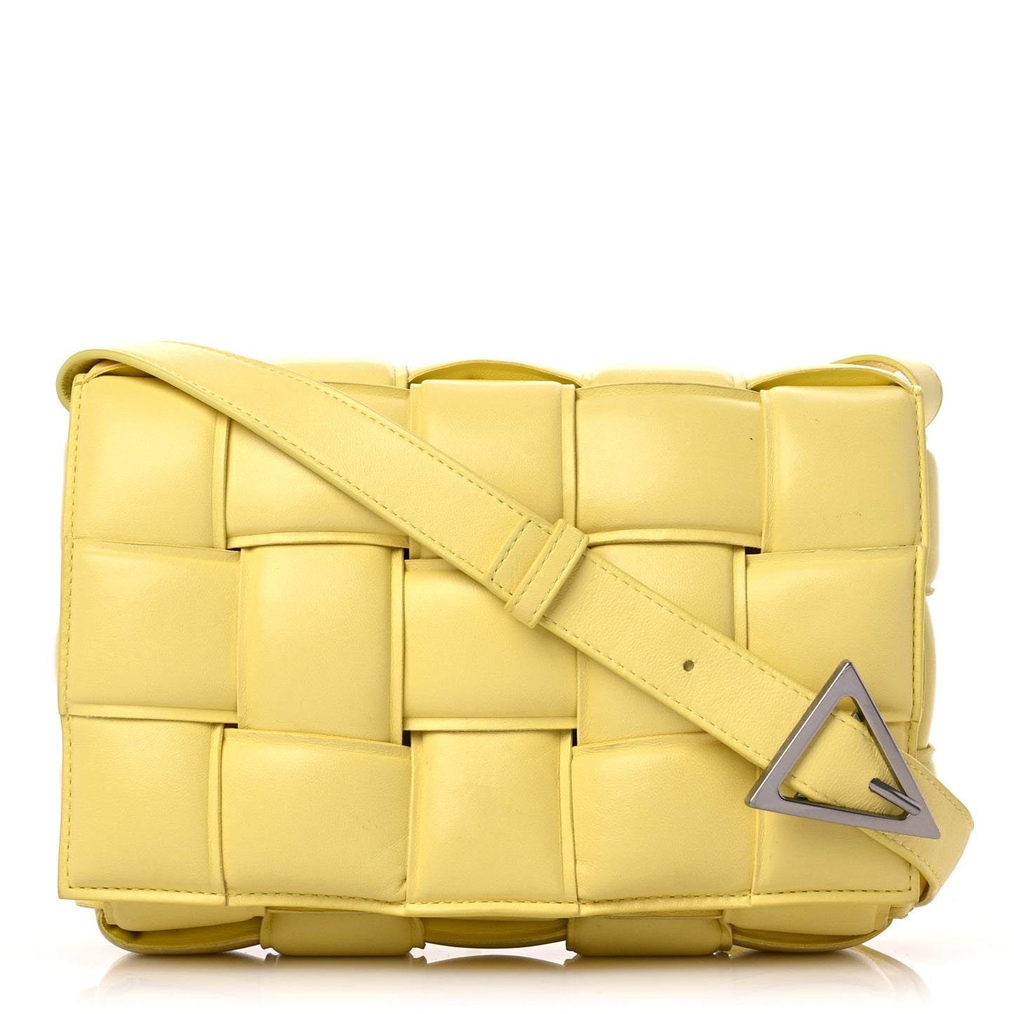 Nappa Maxi Intreccio Padded Cassette Crossbody Bag