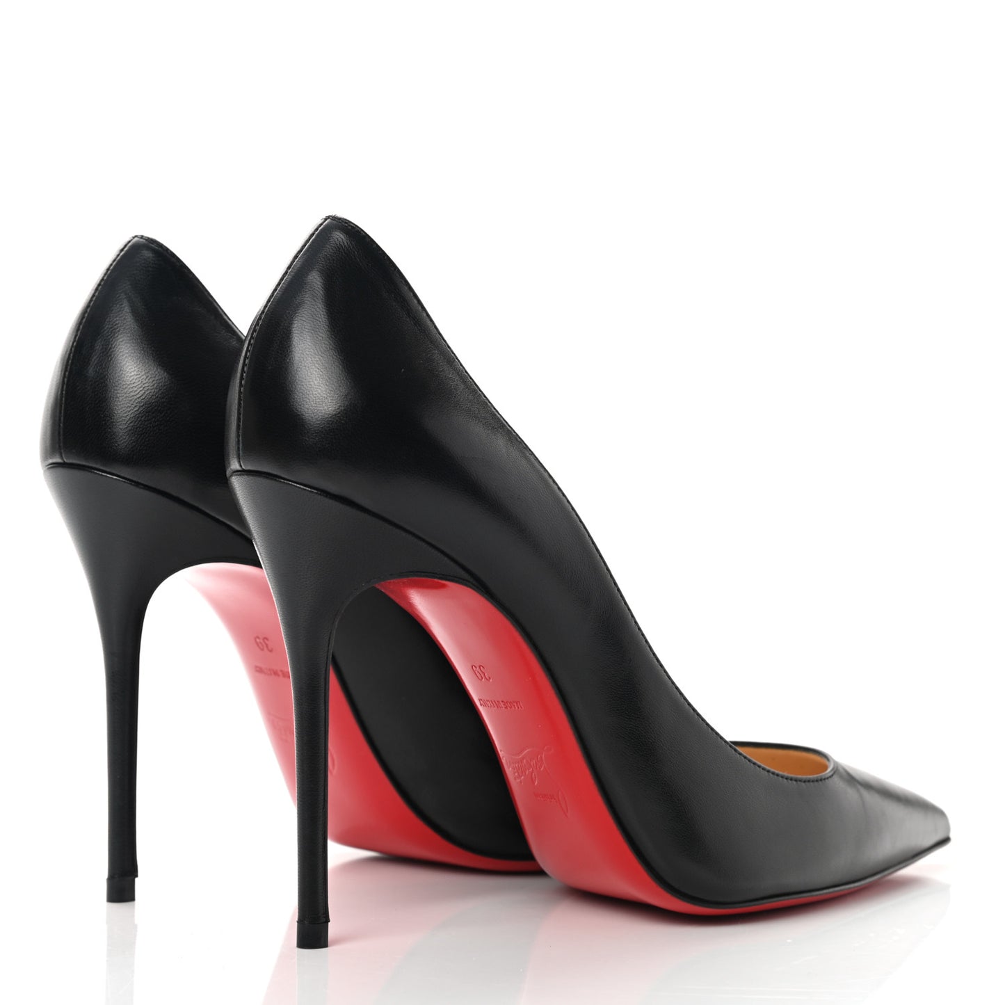 Shiny Nappa Pigalle 100 Pumps 39 Black
