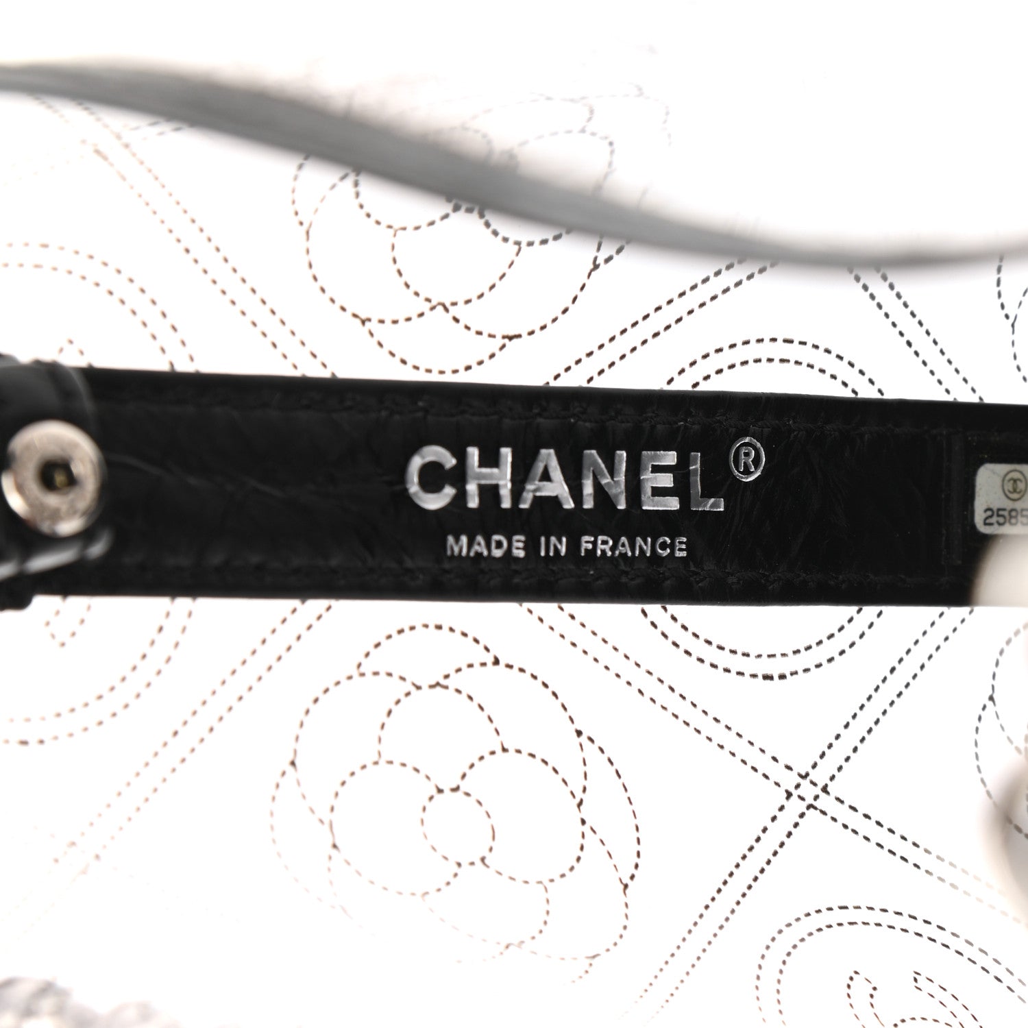 Chanel Crumpled Calfskin PVC Bucket Bag Black 7 of 11