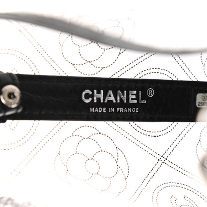 Chanel Crumpled Calfskin PVC Bucket Bag Black 7 of 11