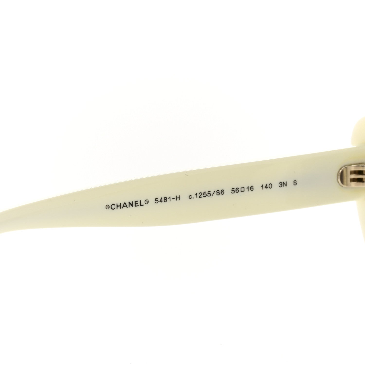 Chanel Acetate Pearl Cat Eye CC Sunglasses 5481-H White 5 of 8