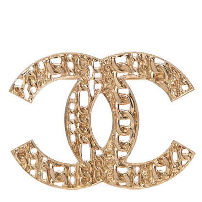 Chanel Chain CC Brooch Light Gold 1 of 5