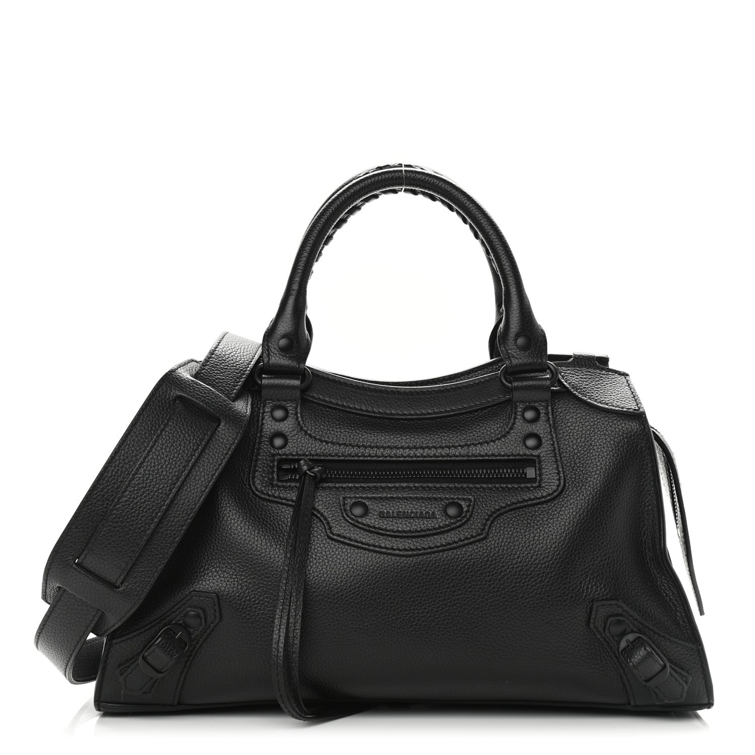 Balenciaga Grained Calfskin Neo Classic Black Hardware S City Black 1 of 7