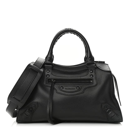 Balenciaga Grained Calfskin Neo Classic Black Hardware S City Black 1 of 7