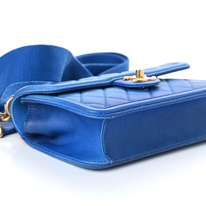 Chanel Caviar Quilted Small Sunset On The Sea Flap Blue 9 of 10