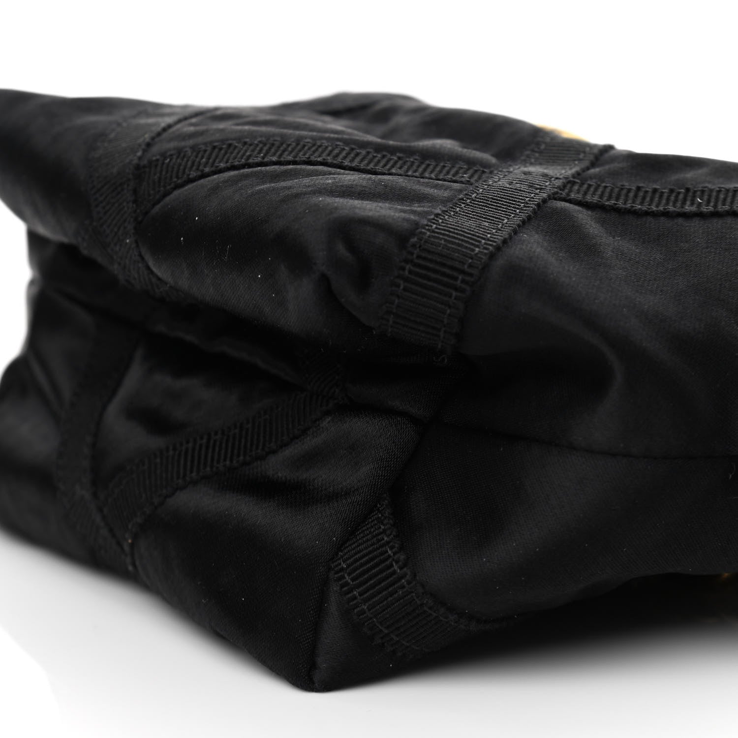 Chanel Nylon Grosgrain Quilted Lifestyle Clutch with Chain Black 9 of 10