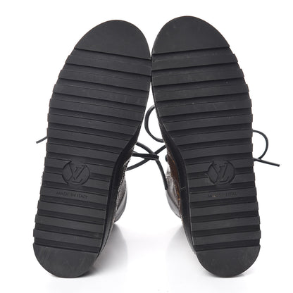 Louis Vuitton Calfskin Monogram Eldorado Desert Boot 36 Black 7 of 11