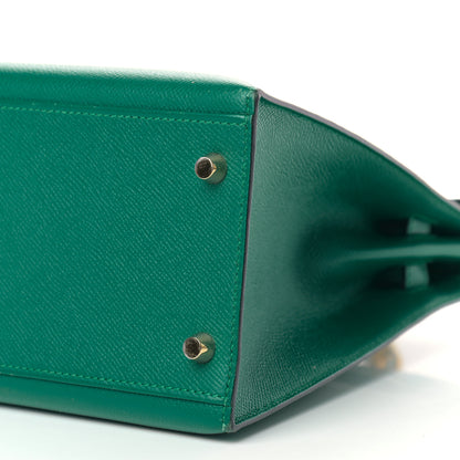 Hermes Epsom Kelly Sellier 32 Malachite 9 of 12