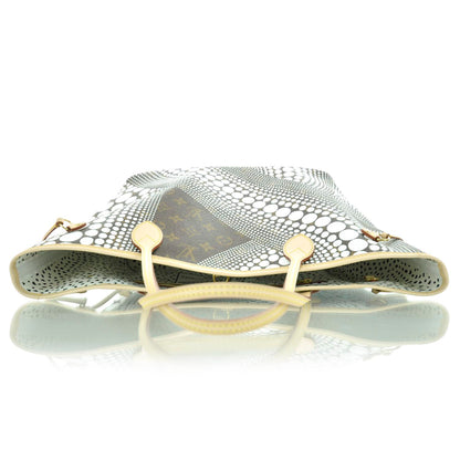 Louis Vuitton Monogram Kusama Waves Neverfull MM White 5 of 10